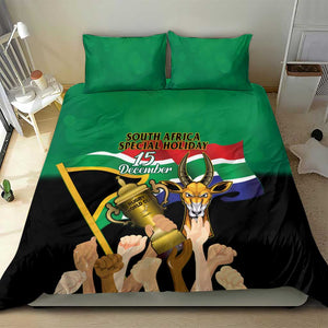 South Africa Special Holiday Bedding Set Springboks Champions Celebration Rugby Is My Soul