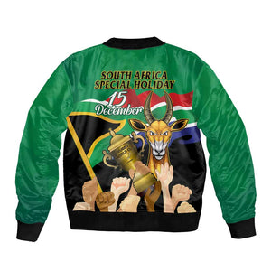 South Africa Special Holiday Bomber Jacket Springboks Champions Celebration Rugby Is My Soul