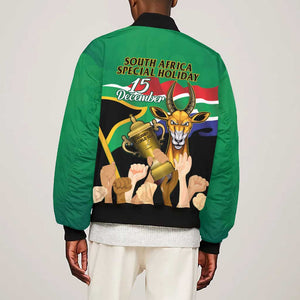 South Africa Special Holiday Bomber Jacket Springboks Champions Celebration Rugby Is My Soul