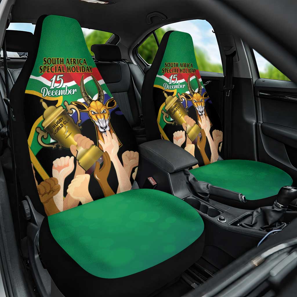 South Africa Special Holiday Car Seat Cover Springboks Champions Celebration Rugby Is My Soul