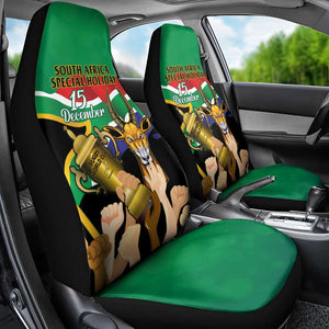 South Africa Special Holiday Car Seat Cover Springboks Champions Celebration Rugby Is My Soul