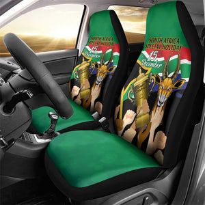 South Africa Special Holiday Car Seat Cover Springboks Champions Celebration Rugby Is My Soul