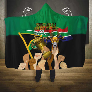 South Africa Special Holiday Hooded Blanket Springboks Champions Celebration Rugby Is My Soul