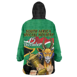 South Africa Special Holiday KId Wearable Blanket Hoodie Springboks Champions Celebration Rugby Is My Soul