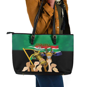 South Africa Special Holiday Leather Tote Bag Springboks Champions Celebration Rugby Is My Soul