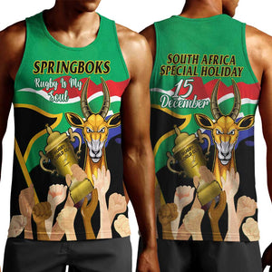 South Africa Special Holiday Men Tank Top Springboks Champions Celebration Rugby Is My Soul