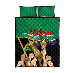 South Africa Special Holiday Quilt Bed Set Springboks Champions Celebration Rugby Is My Soul