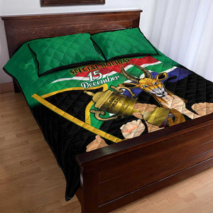 South Africa Special Holiday Quilt Bed Set Springboks Champions Celebration Rugby Is My Soul