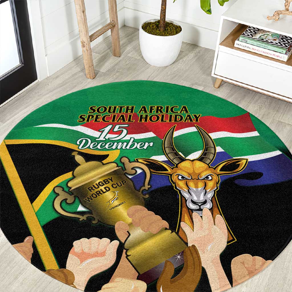 South Africa Special Holiday Round Carpet Springboks Champions Celebration Rugby Is My Soul