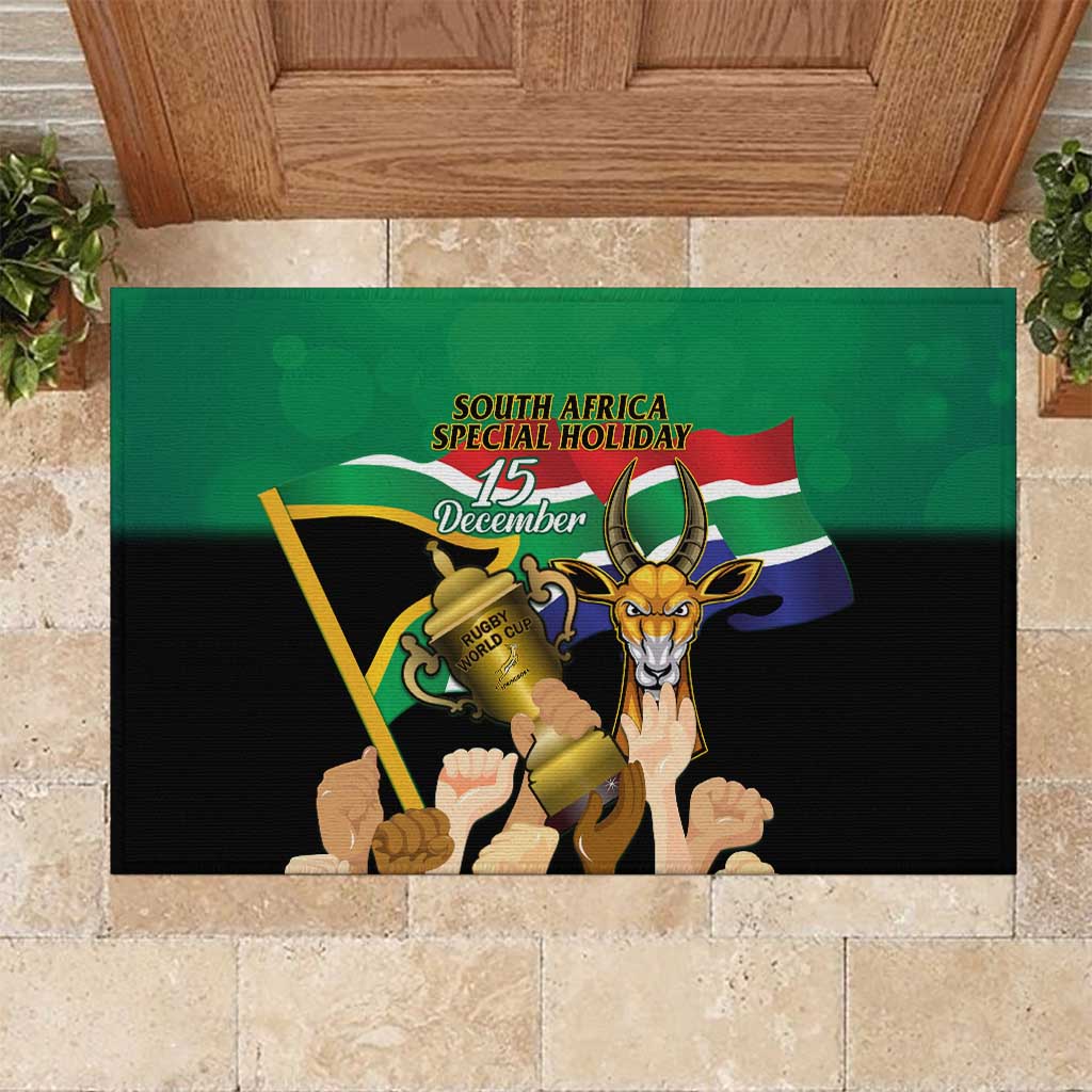 South Africa Special Holiday Rubber Doormat Springboks Champions Celebration Rugby Is My Soul