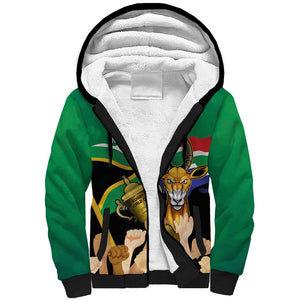 South Africa Special Holiday Sherpa Hoodie Springboks Champions Celebration Rugby Is My Soul