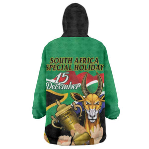 South Africa Special Holiday Wearable Blanket Hoodie Springboks Champions Celebration Rugby Is My Soul