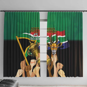 South Africa Special Holiday Window Curtain Springboks Champions Celebration Rugby Is My Soul