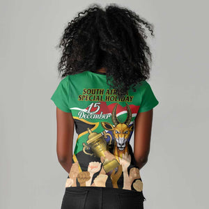 South Africa Special Holiday Women V-Neck T-Shirt Springboks Champions Celebration Rugby Is My Soul