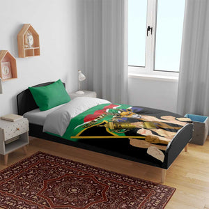 Personalised South Africa Special Holiday Bedding Set Springboks Champions Celebration Rugby Is My Soul