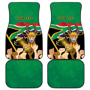 Personalised South Africa Special Holiday Car Mats Springboks Champions Celebration Rugby Is My Soul