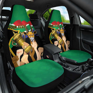 Personalised South Africa Special Holiday Car Seat Cover Springboks Champions Celebration Rugby Is My Soul