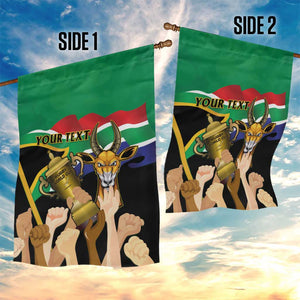 Personalised South Africa Special Holiday Garden Flag Springboks Champions Celebration Rugby Is My Soul