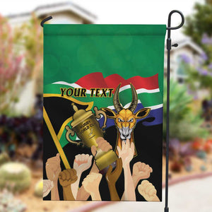 Personalised South Africa Special Holiday Garden Flag Springboks Champions Celebration Rugby Is My Soul