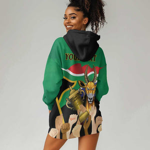 Personalised South Africa Special Holiday Hoodie Dress Springboks Champions Celebration Rugby Is My Soul