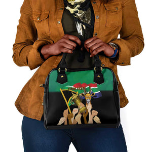 Personalised South Africa Special Holiday Shoulder Handbag Springboks Champions Celebration Rugby Is My Soul