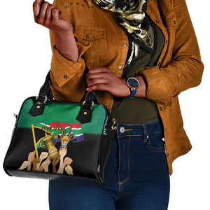 Personalised South Africa Special Holiday Shoulder Handbag Springboks Champions Celebration Rugby Is My Soul