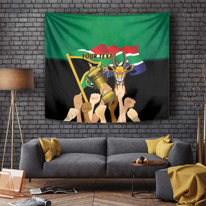 Personalised South Africa Special Holiday Tapestry Springboks Champions Celebration Rugby Is My Soul