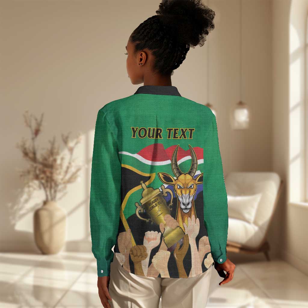 Personalised South Africa Special Holiday Women Casual Shirt Springboks Champions Celebration Rugby Is My Soul LT14