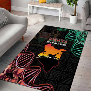 Afro Kenya Area Rug Kenyan Is In My DNA - Jamhuri Day