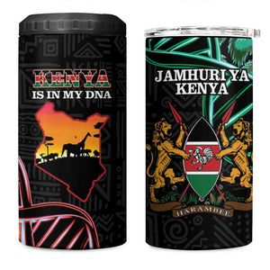 Afro Kenya 4 in 1 Can Cooler Tumbler Kenyan Is In My DNA - Jamhuri Day