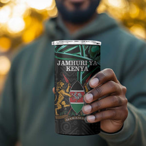 Afro Kenya 4 in 1 Can Cooler Tumbler Kenyan Is In My DNA - Jamhuri Day