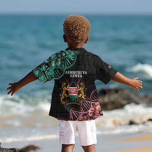 Afro Kenya Kid Hawaiian Shirt Kenyan Is In My DNA - Jamhuri Day