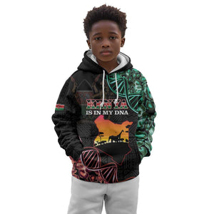 Afro Kenya Kid Hoodie Kenyan Is In My DNA - Jamhuri Day