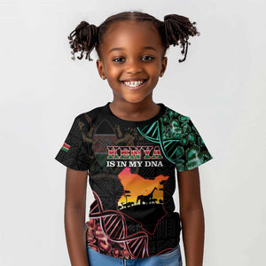 Afro Kenya Kid T shirt Kenyan Is In My DNA - Jamhuri Day