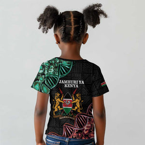 Afro Kenya Kid T shirt Kenyan Is In My DNA - Jamhuri Day