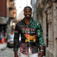 Afro Kenya Long Sleeve Button Shirt Kenyan Is In My DNA - Jamhuri Day