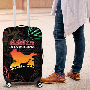 Afro Kenya Luggage Cover Kenyan Is In My DNA - Jamhuri Day