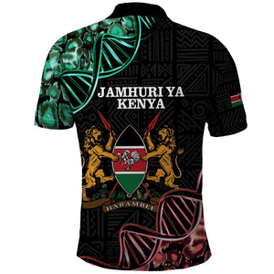 Afro Kenya Polo Shirt Kenyan Is In My DNA - Jamhuri Day