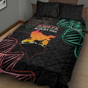 Afro Kenya Quilt Bed Set Kenyan Is In My DNA - Jamhuri Day