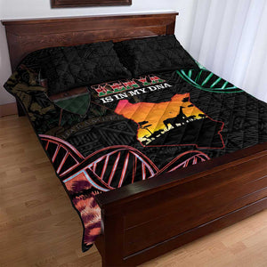 Afro Kenya Quilt Bed Set Kenyan Is In My DNA - Jamhuri Day