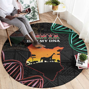 Afro Kenya Round Carpet Kenyan Is In My DNA - Jamhuri Day