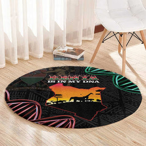 Afro Kenya Round Carpet Kenyan Is In My DNA - Jamhuri Day