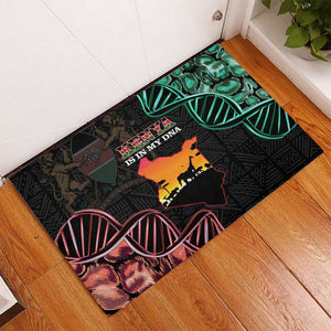 Afro Kenya Rubber Doormat Kenyan Is In My DNA - Jamhuri Day