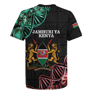 Afro Kenya Rugby Jersey Kenyan Is In My DNA - Jamhuri Day