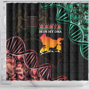 Afro Kenya Shower Curtain Kenyan Is In My DNA - Jamhuri Day