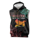 Afro Kenya Sleeveless Zip Hoodie Kenyan Is In My DNA - Jamhuri Day - African Pride