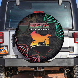 Afro Kenya Spare Tire Cover Kenyan Is In My DNA - Jamhuri Day