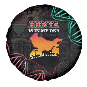 Afro Kenya Spare Tire Cover Kenyan Is In My DNA - Jamhuri Day