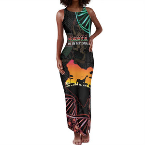 Afro Kenya Tank Maxi Dress Kenyan Is In My DNA - Jamhuri Day