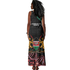 Afro Kenya Tank Maxi Dress Kenyan Is In My DNA - Jamhuri Day